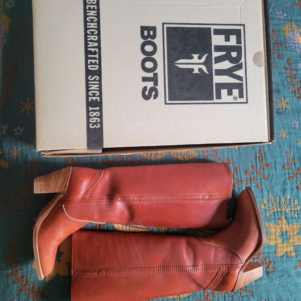 1980s 1990s Frye Leather Riding Boots
